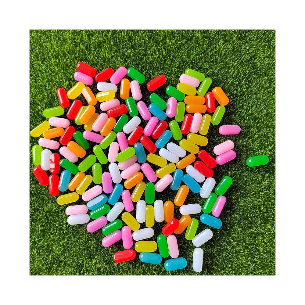 Rynx | Charming Miniature Candy Jelly Bean Beads for Fun DIY Jewelry and Hair Accessories, 21mm