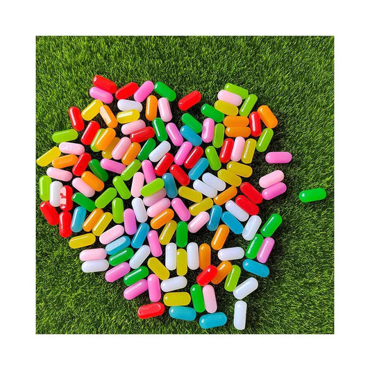 Rynx | Charming Miniature Candy Jelly Bean Beads for Fun DIY Jewelry and Hair Accessories, 21mm