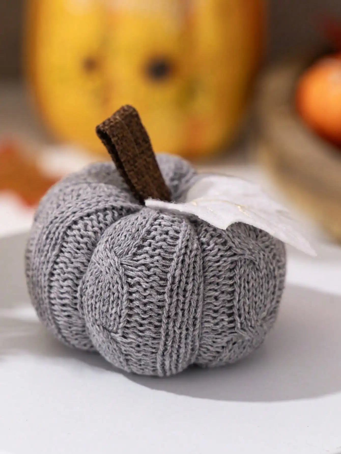 Rynx | 1PC Home ornaments Thanksgiving Harvest Festival knitted pumpkin can be used as ornaments, banners, pennants, and flags