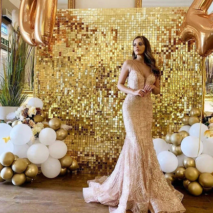 Rynx | Gold Glitter Happy Birthday Party Backdrop - Black Adult Theme Photo Decoration, DIY Backdrops for Party Supplies