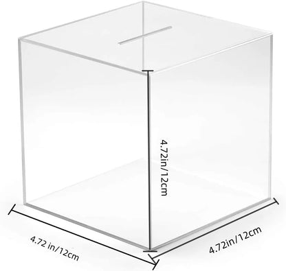 Rynx | 2023 Upgraded Piggy Bank for Adults - Clear Acrylic Money Saving Bank, Break to Open, Designed for Saving Only