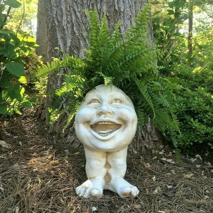 Rynx | FunnyFace Character Plant Pots | Funny Flower Pots with Personality | Indoor & Outdoor Decor