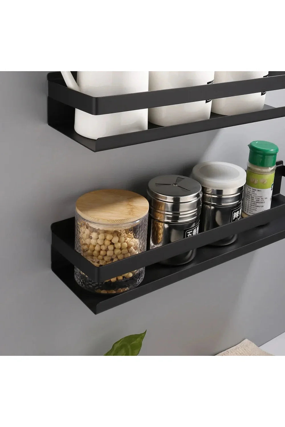 Rynx | black floating shelves