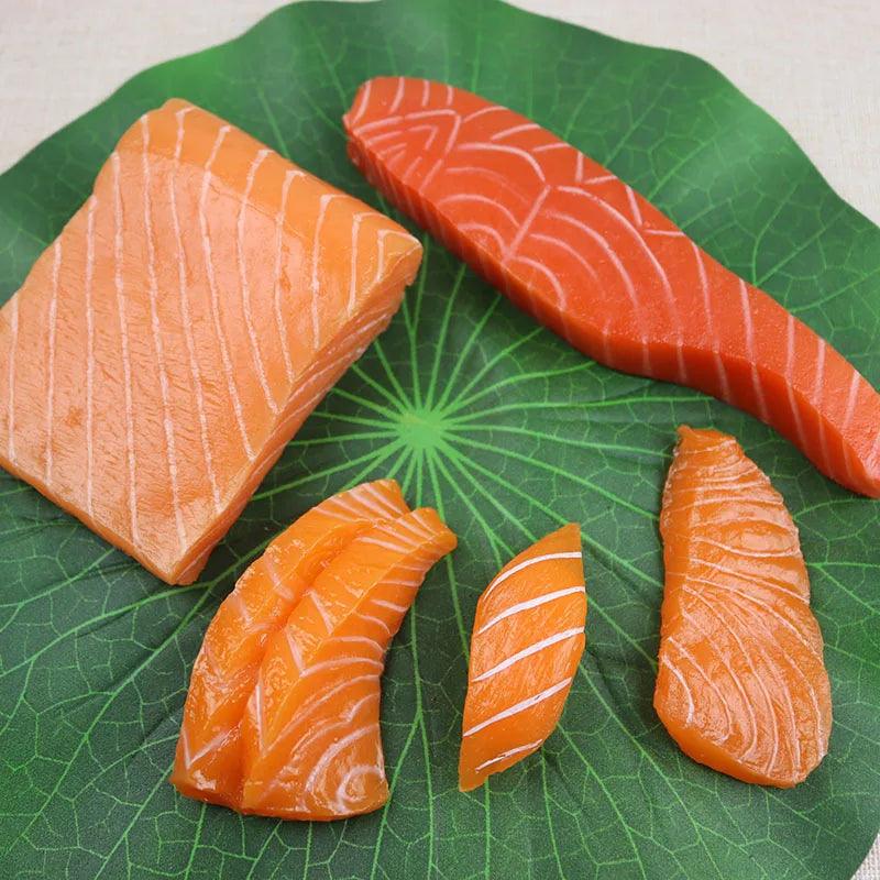Rynx | Life-Size Sushi Replica Collection - Salmon and Tuna Models for Home Decoration and Photography