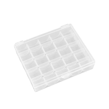 Rynx | 25/20 Colors Set Bobbin Thread Polyester Spools - Sewing Machine Bobbins with Storage Box for Embroidery and Sewing Accessories