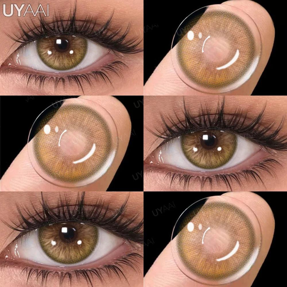 Rynx | 1 Pair Multi Contacts for Women y2k Korean Style Fashion Eye Lenses Blue Eye Color Contact Lens Purple Lenses Gray Natural Lens