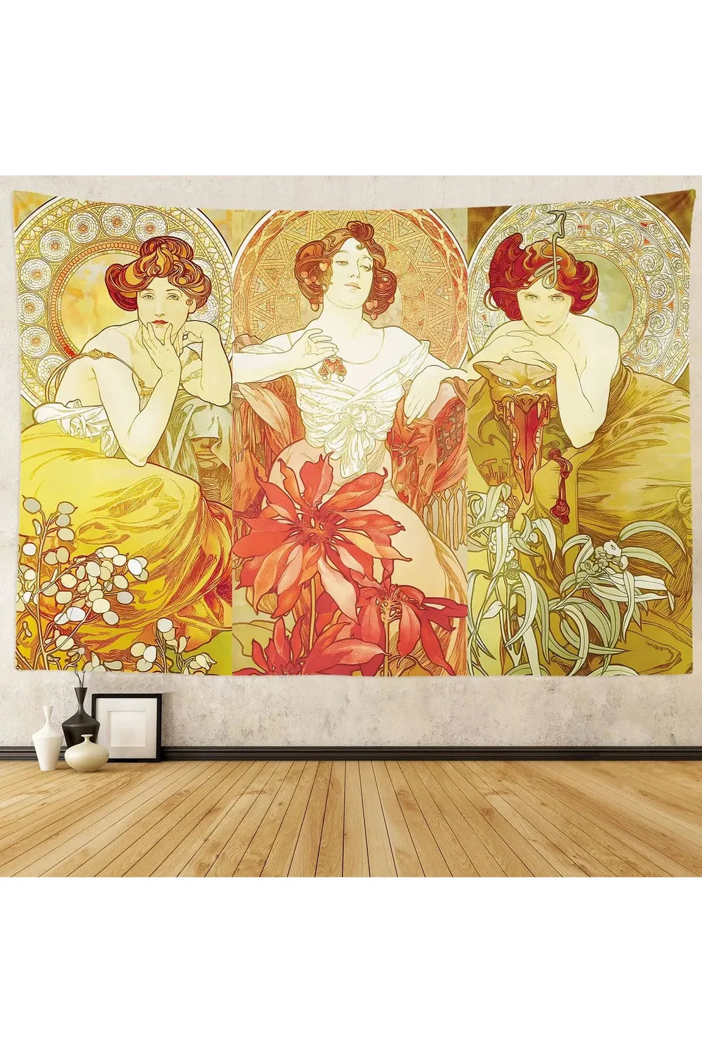 Rynx | Nouveau Flower Goddess Tapestry