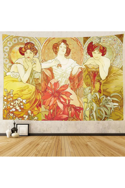 Rynx | Nouveau Flower Goddess Tapestry