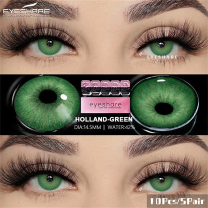 Rynx | Daily Lens 10pcs/5pairs Colored Contact Lenses Natural Gray Contact Daily Disposable 1 Day Use Colored Make-up Lenses