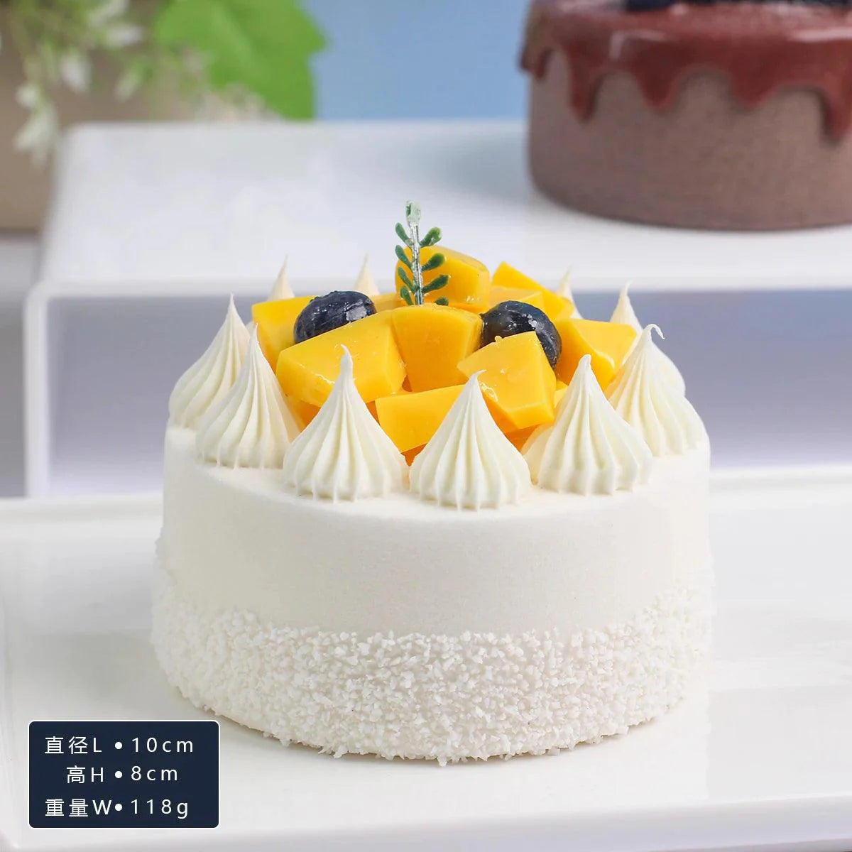 Rynx | Realistic Faux Fruit Cake Model for Home Decor and Photography - 1 pc. FCYY-MIX2