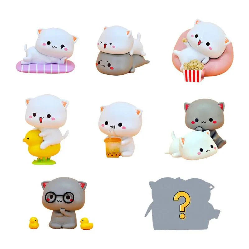 Rynx | Mitao Enchanted Happy Cat Surprise Boxes - Charming Collectible Figurines for Playful Home Decor