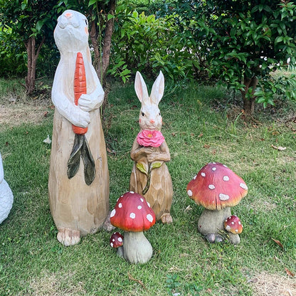 Rynx | Creative Mushrooms Outdoor Garden Decoration for Lawn and Kindergarten Landscaping