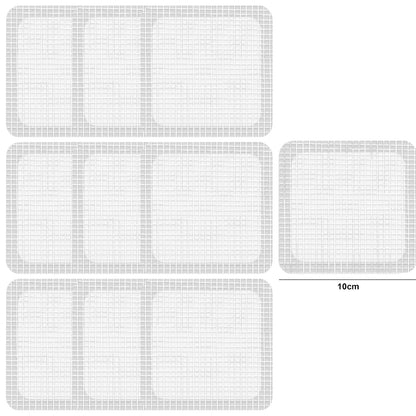 Rynx | Self-Adhesive Shower Drain Hair Catcher - Disposable Mesh Sink Strainer Filter - Cuttable Floor Drain Stickers for Bathroom (10/5m)