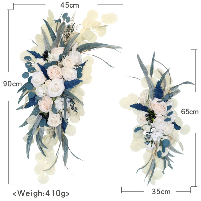 Rynx | Dusty Rose Wedding Arch Flower Decoration for Country Wedding Ceremony Floral Garland Reception Background Decoration