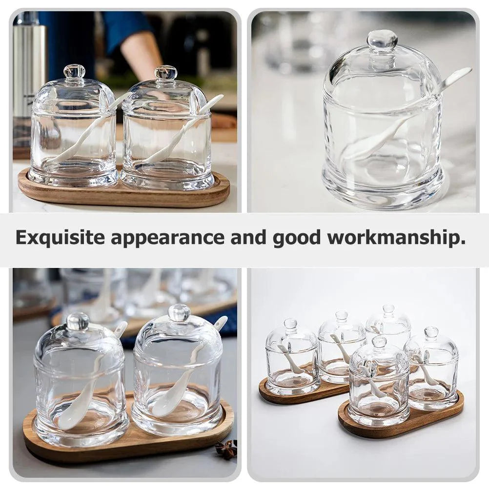 Rynx | Elegant glass spice jars with lids for a high-end kitchen