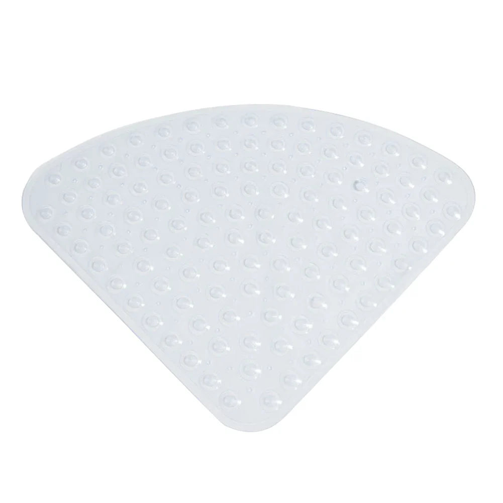 Rynx | 54x54cm Anti-Slip PVC Corner Shower Mat with Suction Cups – Hotel and Home Bathroom Cushion