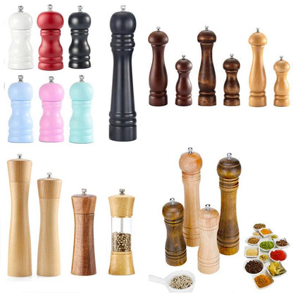 Rynx | Elegant adjustable salt and pepper mill set made of solid wood for outdoor dining
