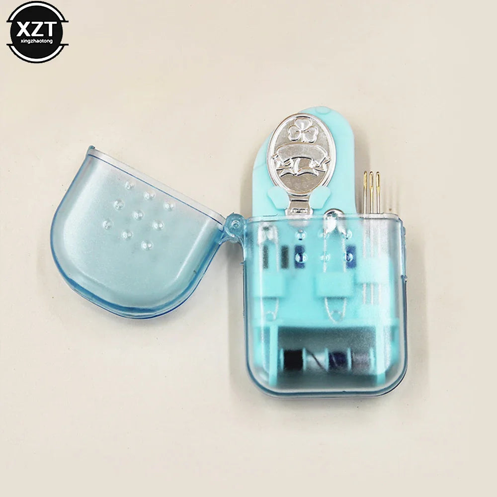 Rynx | Mini Portable Travel Sewing Kit - Complete Embroidery and Stitching Set with Needles, Thread, Thimble and Storage Box for DIY Crafts