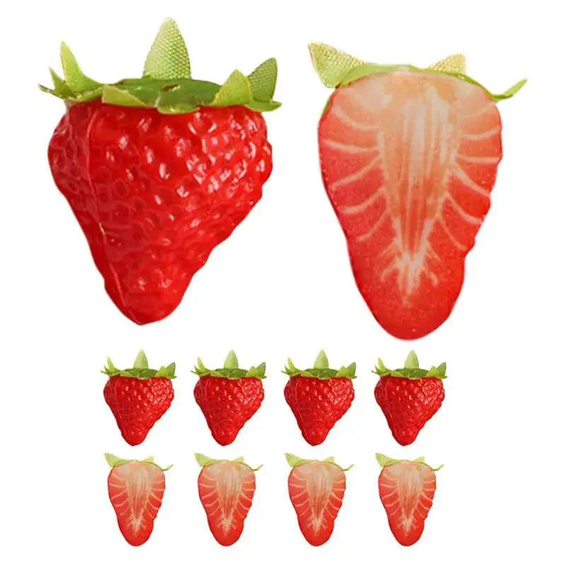 Rynx | Charming 10-piece Realistic Strawberry Home Decor and Craft Set