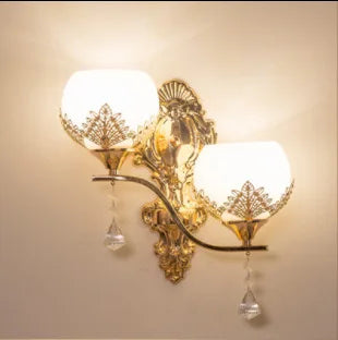 Rynx | CrystalLuxe - LED Wall Lamp Gold Bedroom & Living Room Mood Lighting