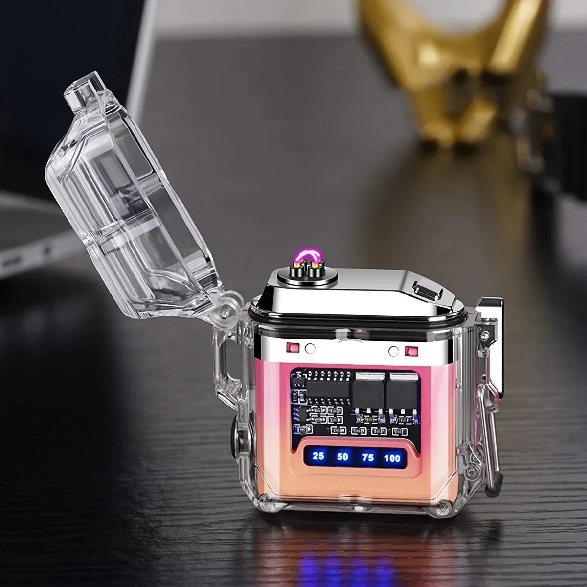 Rynx | One Piece Upgrade USB Charging Lighter with COB Lighting - Waterproof Arc Lighter and Flashlight Combo