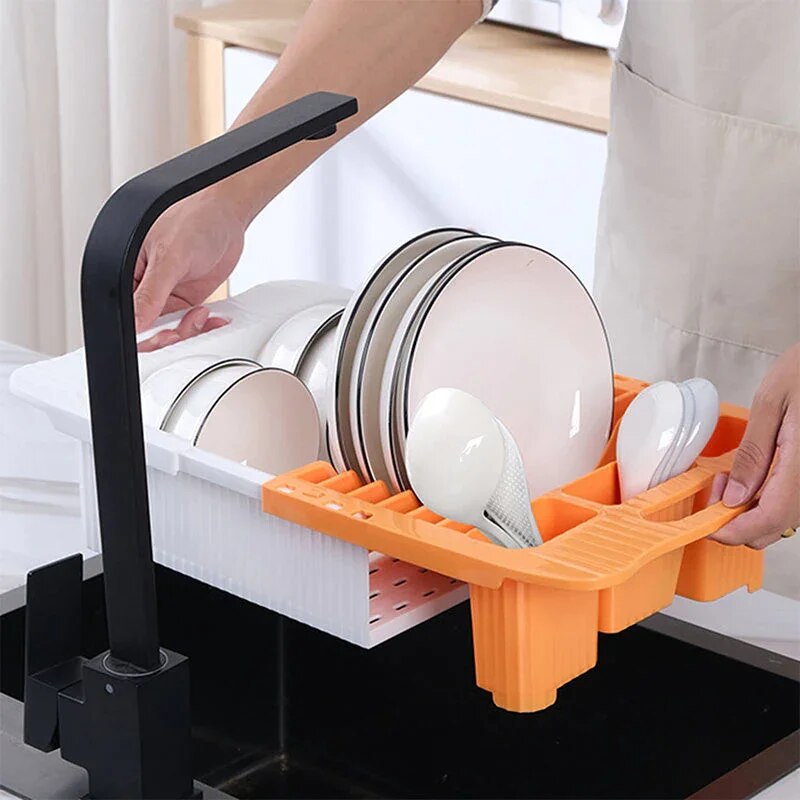 Rynx | Efficient Kitchen Retractable Dish Drain Rack
