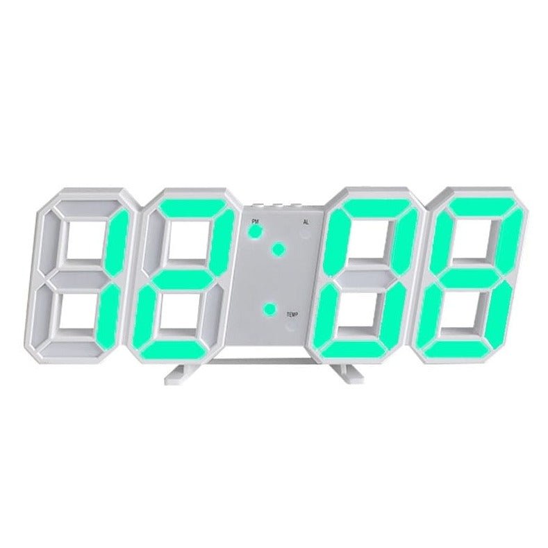 RYNX | 3D LED Wall Clock | Modern Digital Clock | Dimmable LED Light | Stylish Wall Decor