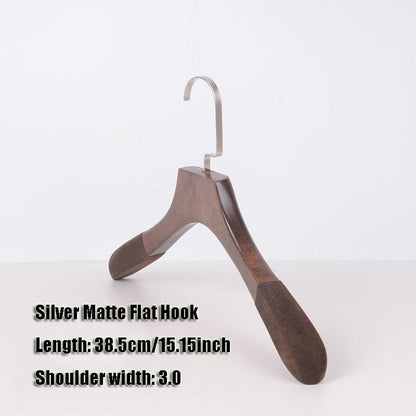 Rynx | Elegant Wooden Hangers Set with Non-Slip Bar for Improved Closet Style and Organization