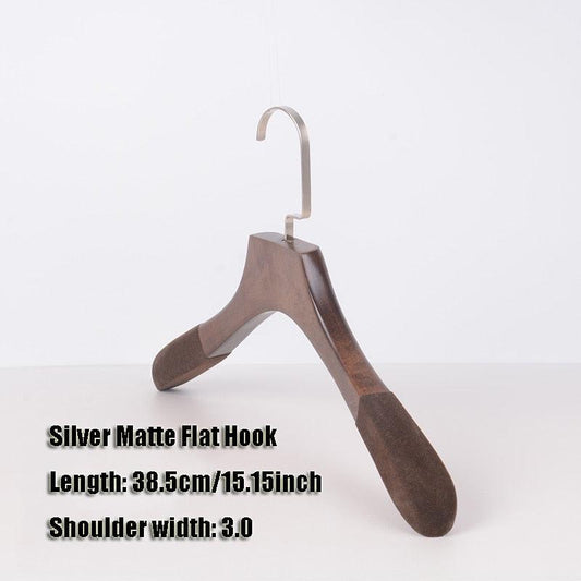 Rynx | Elegant Wooden Hangers Set with Non-Slip Bar for Improved Closet Style and Organization