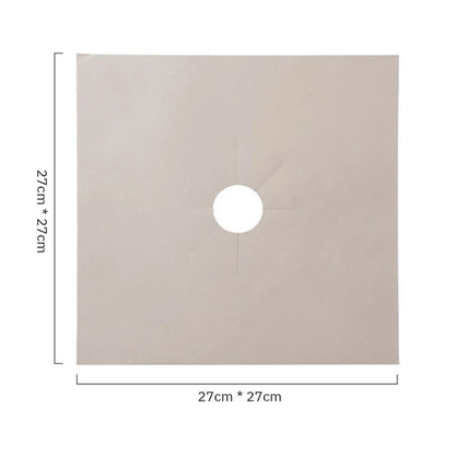 Rynx | 1 Set Gas Stove Pad and Protective Cover - 5-Hole Kitchen Cleaning and Anti-Dirty Non-Stick Reusable Stovetop Protector Pads