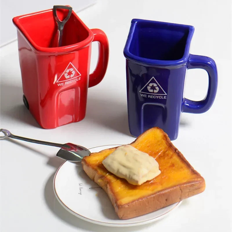 Rynx | Large Trash Can Ceramic Creative Mug