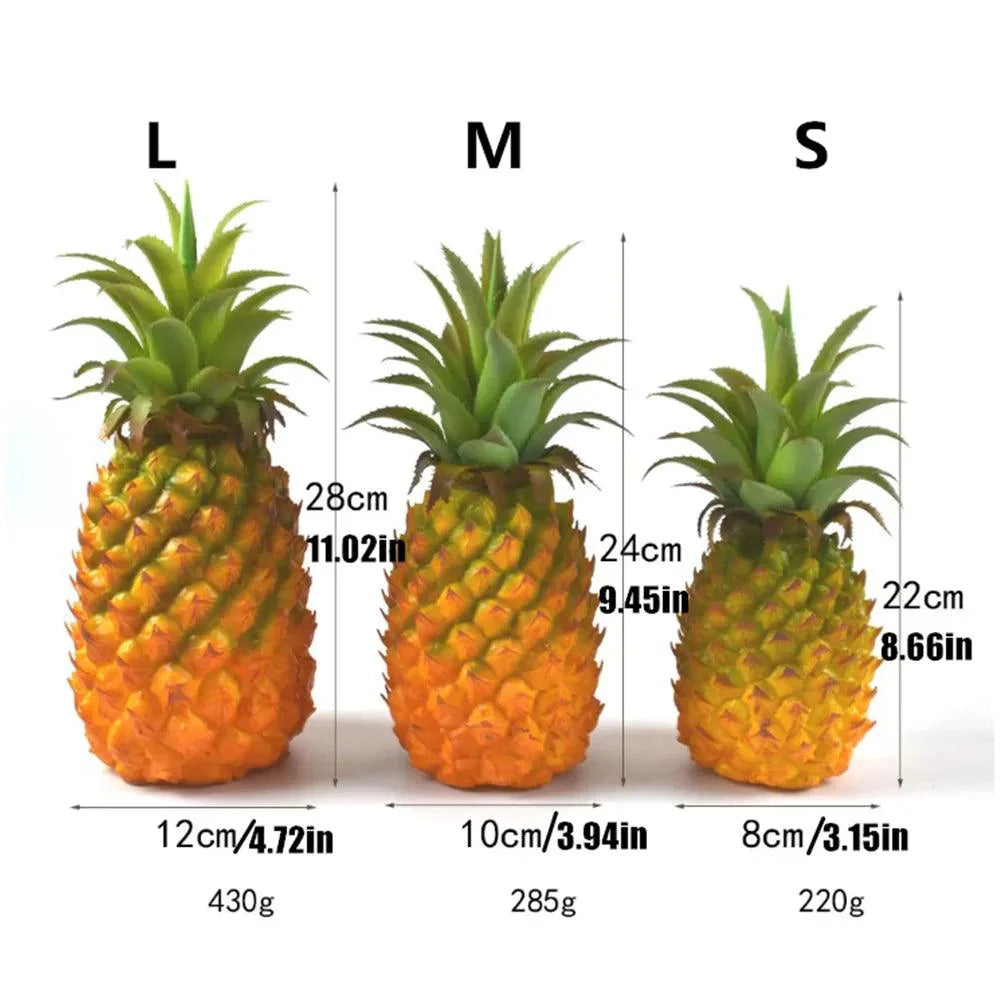 Rynx | Vibrant Large Foam Yellow Pineapple for Craft and Decoration Displays