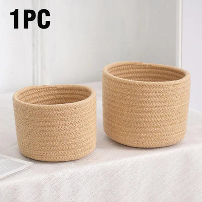 Rynx | Stylish hand-woven cotton rope basket for home organization and storage