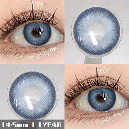 Rynx | 1 pair natural colored contact lenses pink contact purple gray eye colored lenses colored makeup soft beautiful pupil