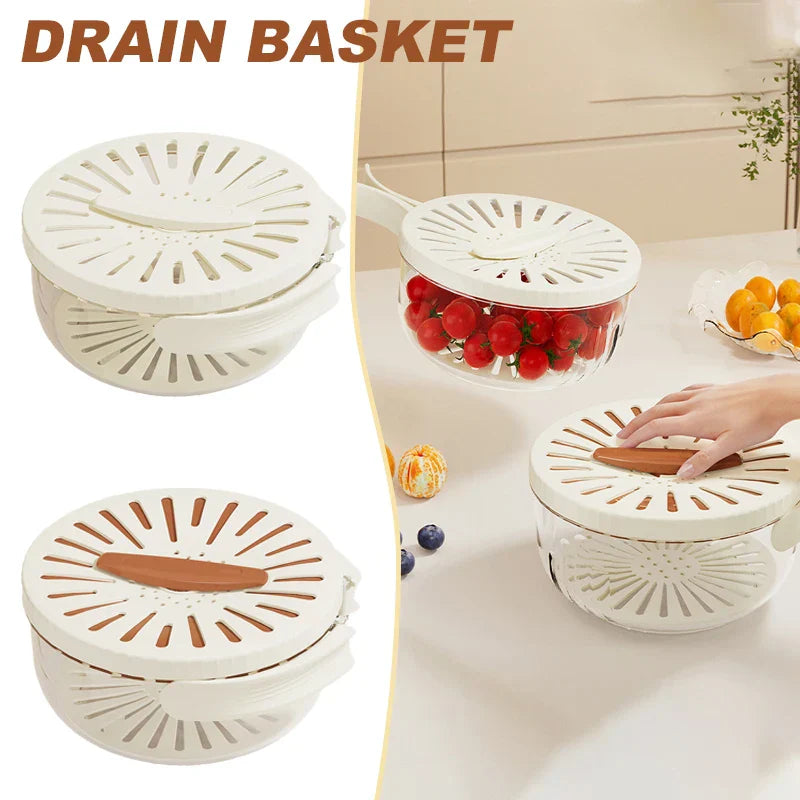 Rynx | Space Saving Vegetable Fruit Drainer Basket