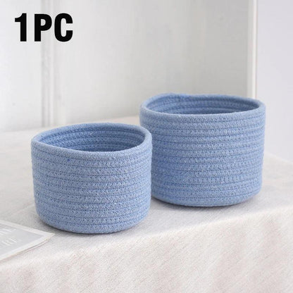 Rynx | Stylish hand-woven cotton rope basket for home organization and storage