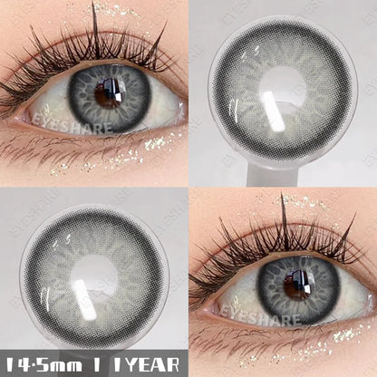 Rynx | 1 pair natural colored contact lenses pink contact purple gray eye colored lenses colored makeup soft beautiful pupil