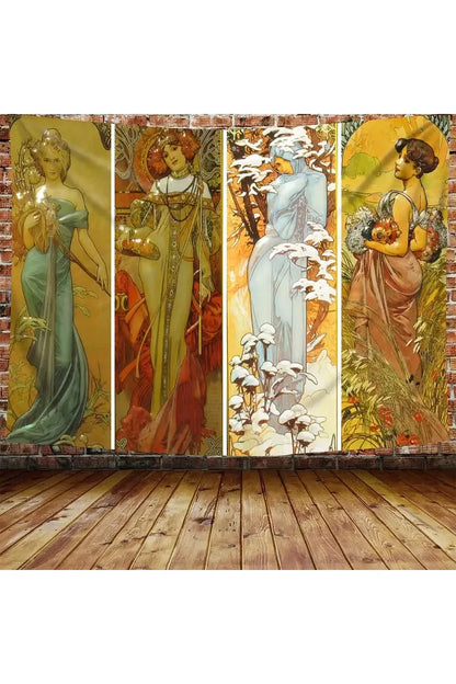 Rynx | Nouveau Flower Goddess Tapestry