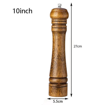 Rynx | Elegant adjustable salt and pepper mill set made of solid wood for outdoor dining