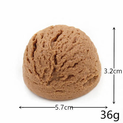 Rynx | Life-like resin ice cream cone model - Realistic fake dessert decoration for photography and home decor