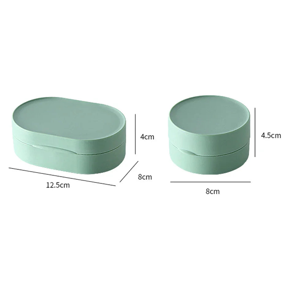 Rynx | On-the-Go Suds: Round Travel Soap Holder with Waterproof Seal - Bathroom Bliss in a Box!