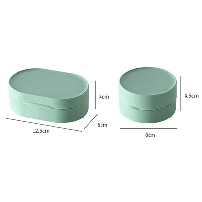 Rynx | On-the-Go Suds: Round Travel Soap Holder with Waterproof Seal - Bathroom Bliss in a Box!