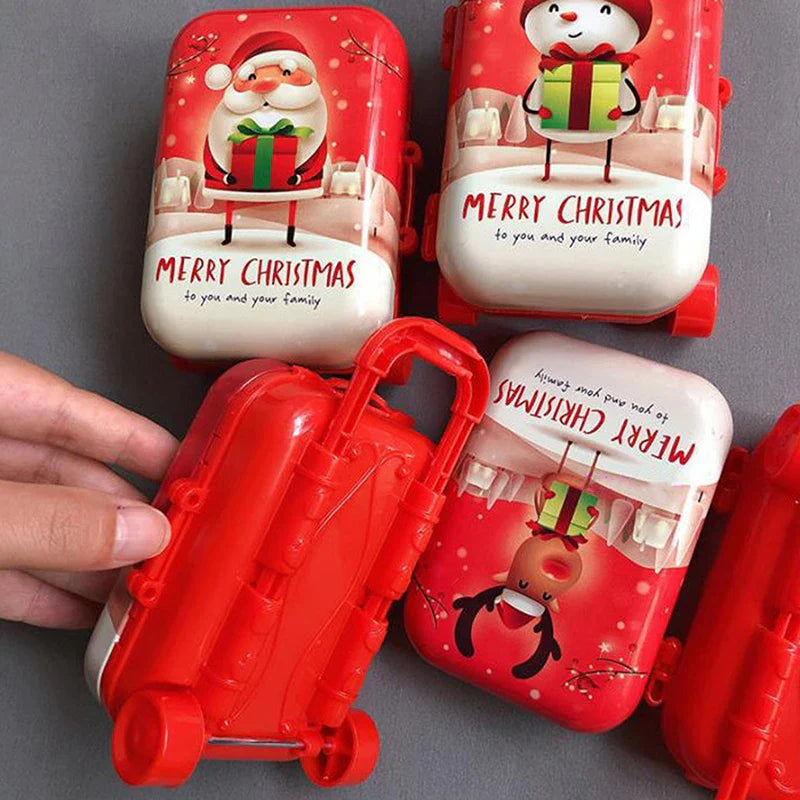 Rynx | Festive Charms in a Box: Christmas Metal Tinplate Mini Suitcase - Your All-in-One Holiday Organizer!