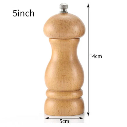 Rynx | Elegant adjustable salt and pepper mill set made of solid wood for outdoor dining