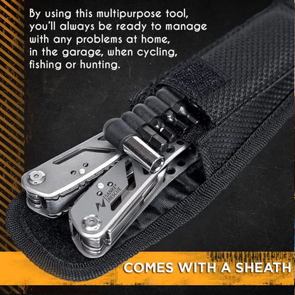 Rynx | 24-in-1 Multifunctional Universal Diagonal Pliers - Professional Electrician Wire Cutters, Durable Anti-Slip Repair Tools