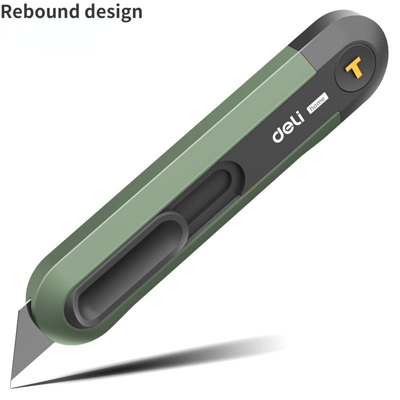 Rynx | Deli Black SK2 Steel Utility Knife: The ultimate solution for precise cutting