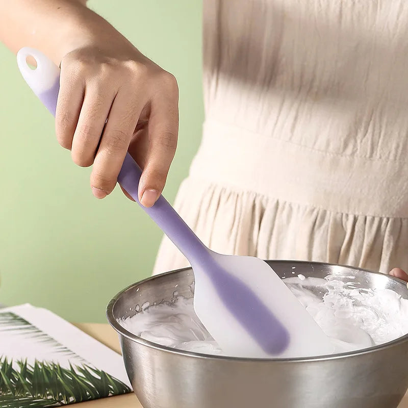 Rynx | Translucent Silicone Cake Scraper: Non-Stick Cream Spatula for Kitchen Cooking - Pastry Mold Brush Tool Baking Accessories