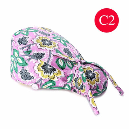 Rynx | Adjustable surgical cap with ponytail holder and buttons
