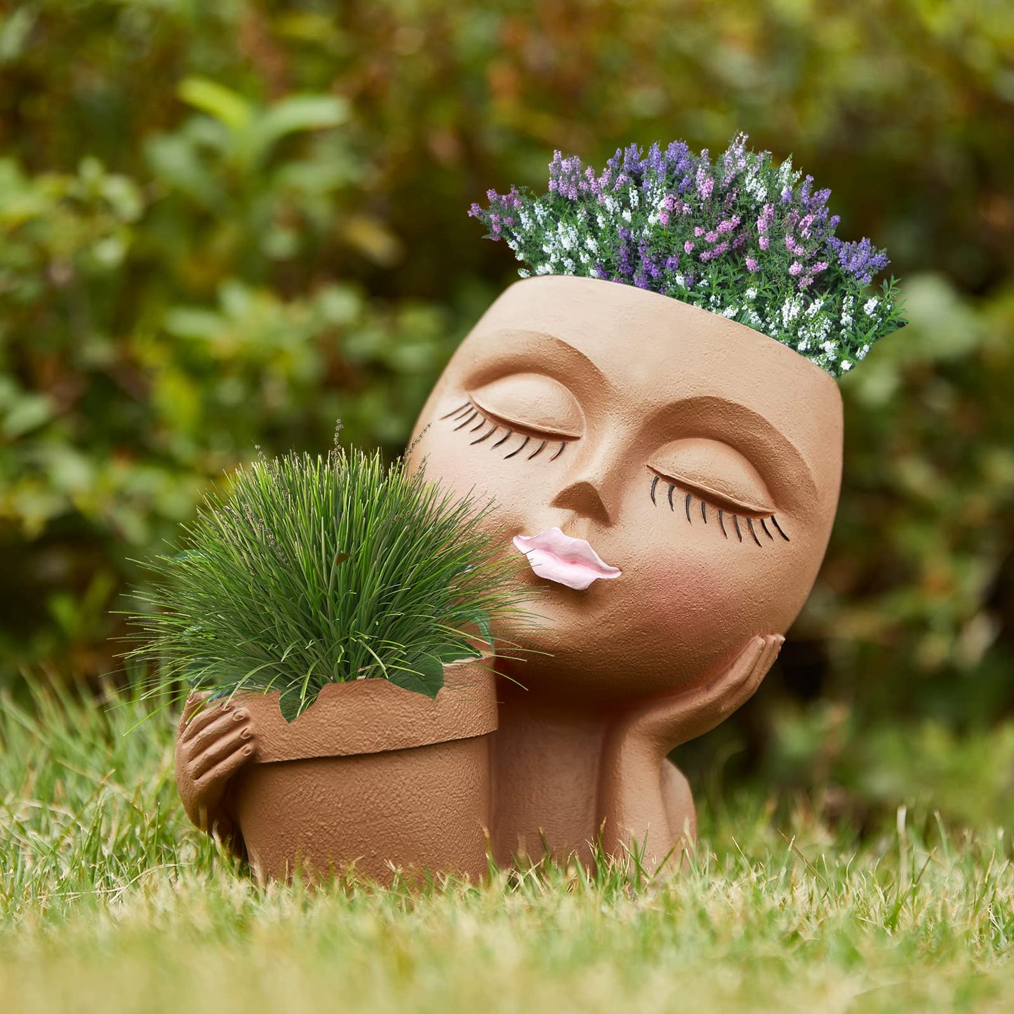 Rynx | Cute Little Girl With Her Pot Flower Planter