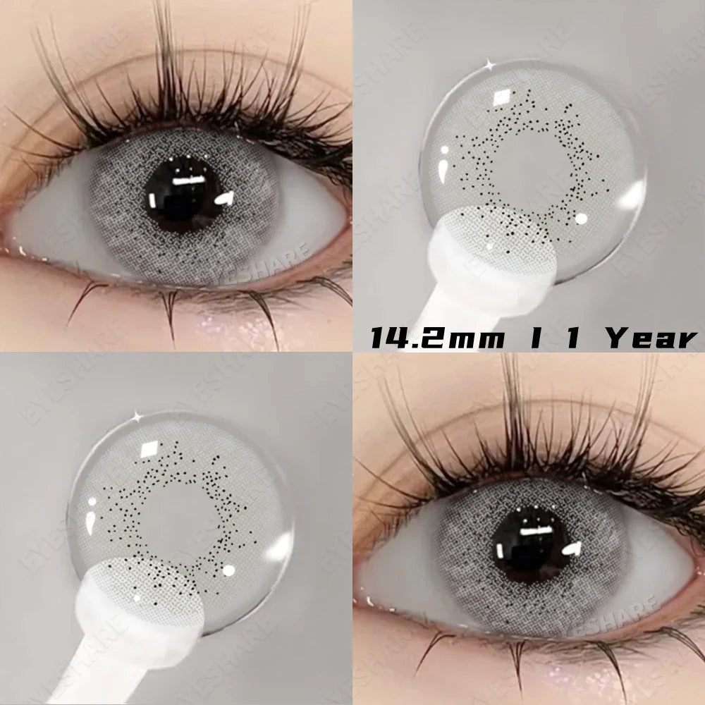 Rynx | New colored contact lenses for eyes 2 pieces blue colorful beautiful pupils green color lenses annually brown contact lenses 14.2 mm